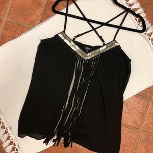 XOXO Black spaghetti strap top